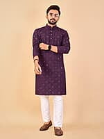 M860: Mens Mirror Work Kurta Pajama Sets