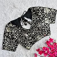 B3223: Beautiful Readymade Pure Velvete Gloden Sequins Embroidery Work B3223: Beautiful Readymade Pure Velvete Gloden Sequins Embroidery Work