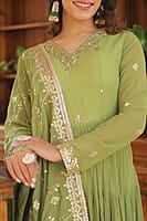 P152: Beautiful Georgette Frock With Duppata
