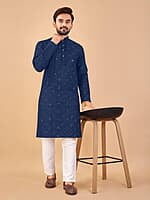 M860: Mens Mirror Work Kurta Pajama Sets