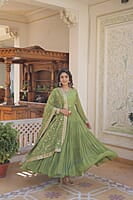 P152: Beautiful Georgette Frock With Duppata