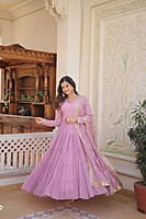 P152: Beautiful Georgette Frock With Duppata