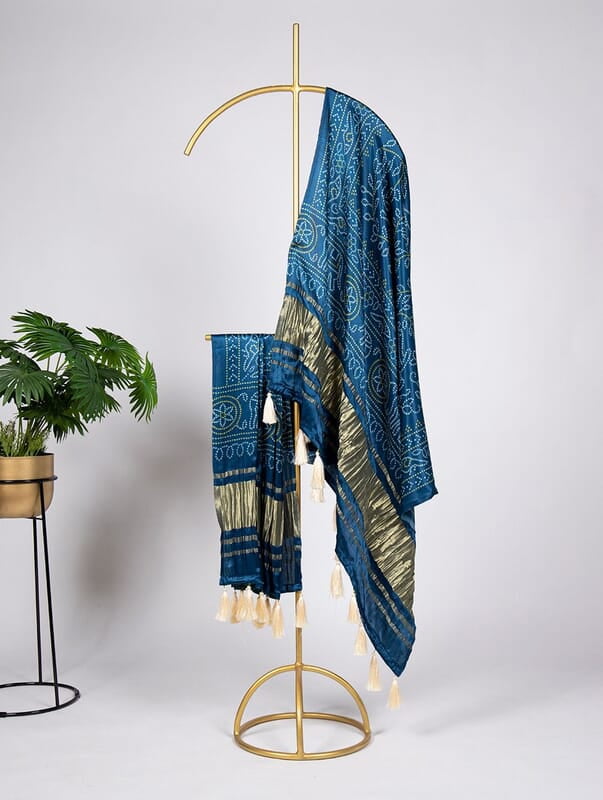 B1478: Beautiful Gajji Silk Duppata