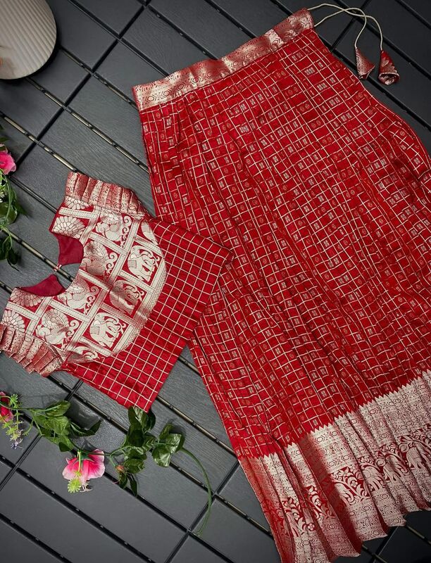 P592: Beautiful Soft Silk Kids Lehenga Sets P592: Beautiful Soft Silk Kids Lehenga Sets