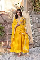 P720: Beautiful 2PC Georgette Frock With Duppata