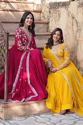 P720: Beautiful 2PC Georgette Frock With Duppata