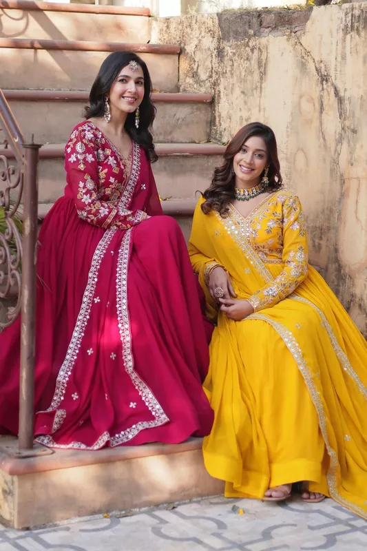 P720: Beautiful 2PC Georgette Frock With Duppata