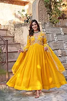 P720: Beautiful 2PC Georgette Frock With Duppata