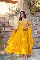 P720: Beautiful 2PC Georgette Frock With Duppata