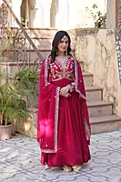 P720: Beautiful 2PC Georgette Frock With Duppata