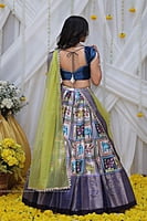 Beautiful Designer Kalamkari Soft Silk Lehenga Set