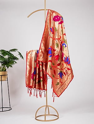 S0034: Designer Soft Silk Paithani Duppatas